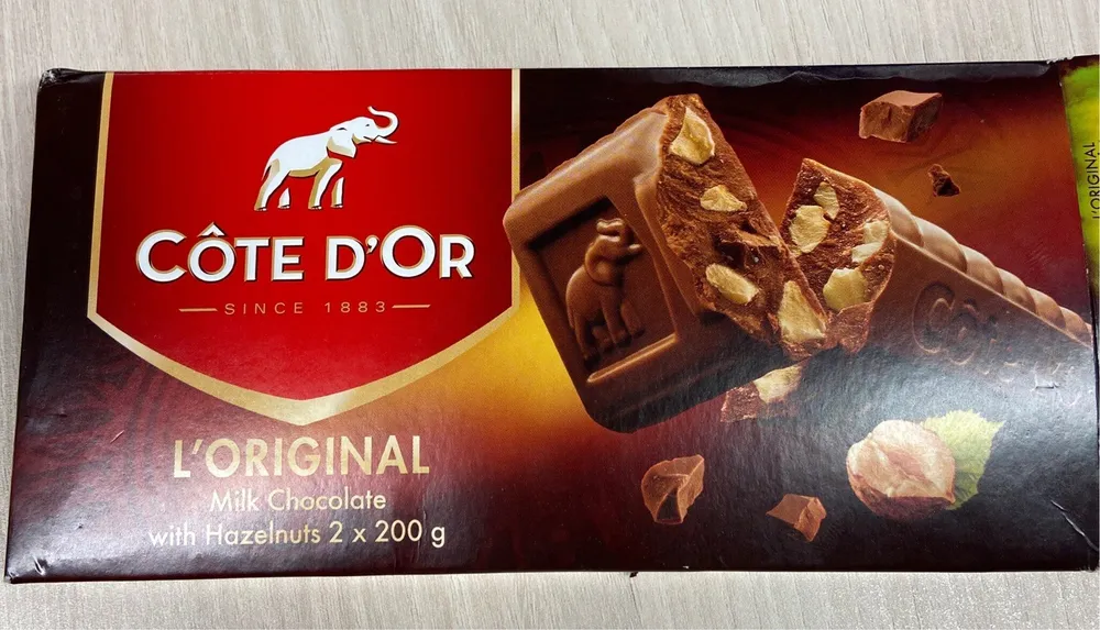 L'Original Milk chocolate with hazelnuts