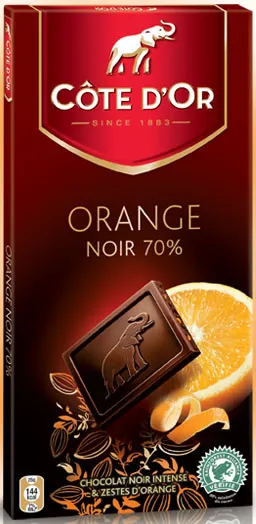 Côtes d'Or Orange Noir 70 %