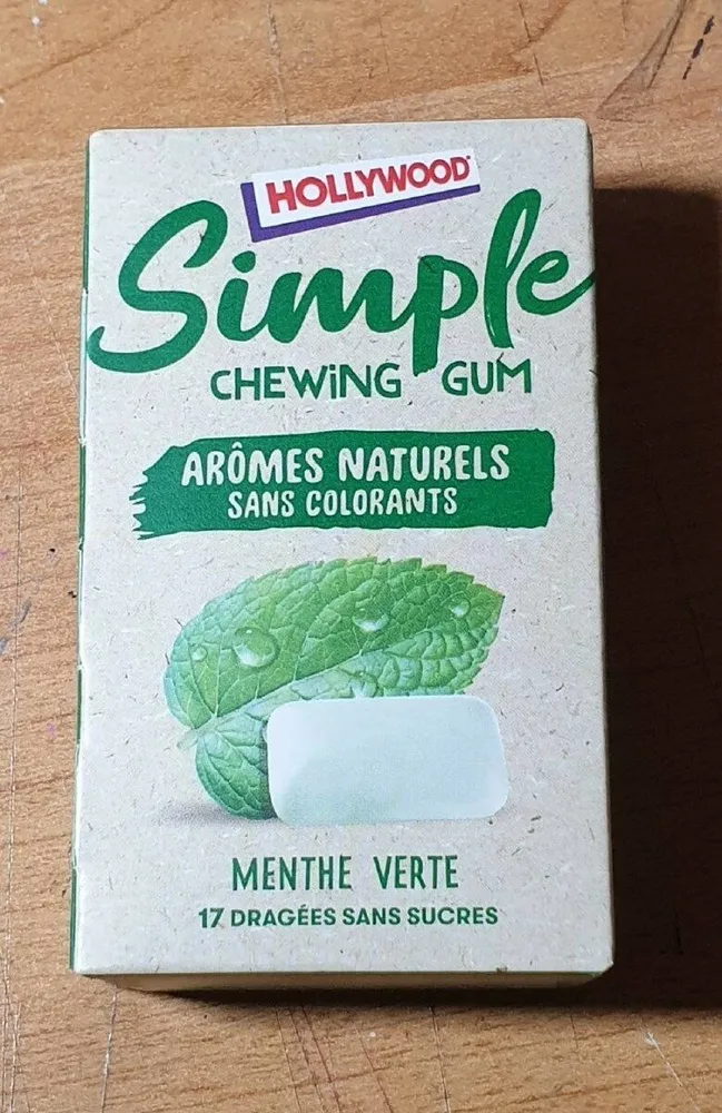 Simple chewing-gum menthe verte