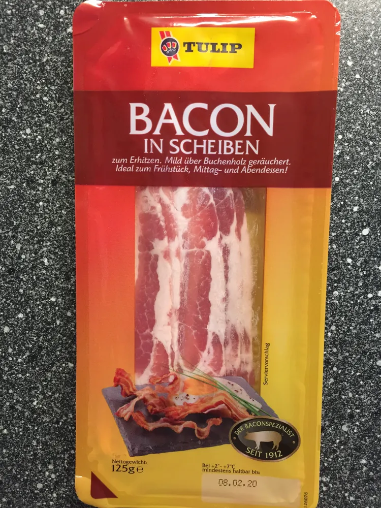 Bacon in Scheiben
