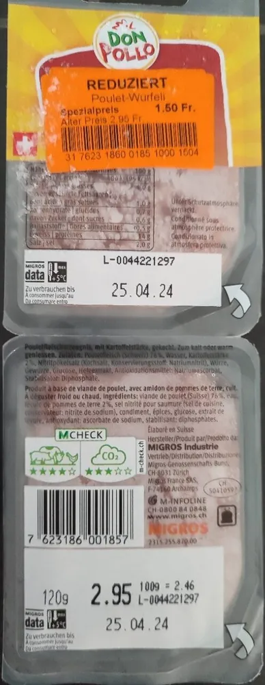 Poulet Würfeli