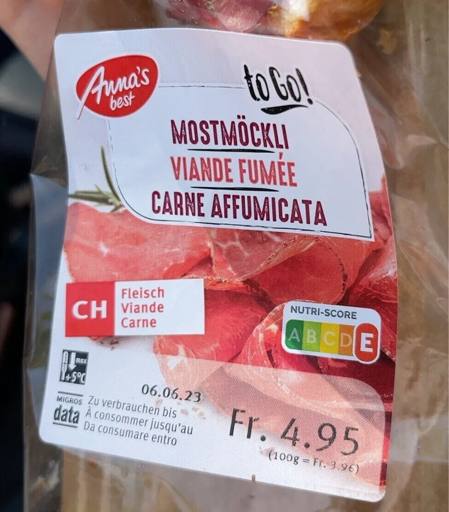 Croissant à la viande fumée