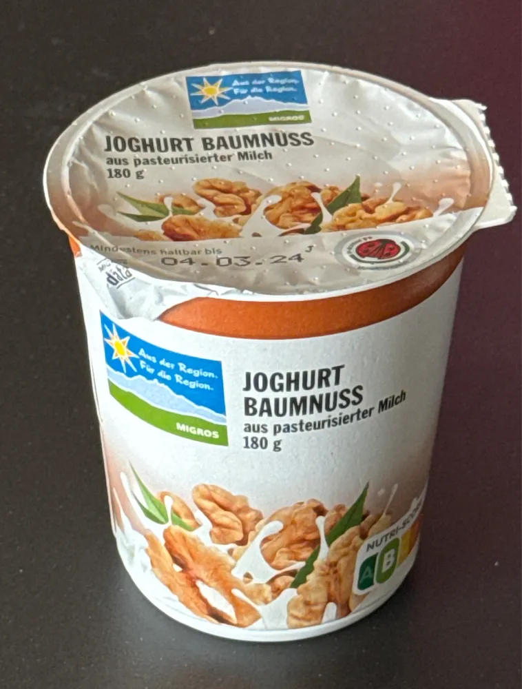 Joghurt Baumnuss