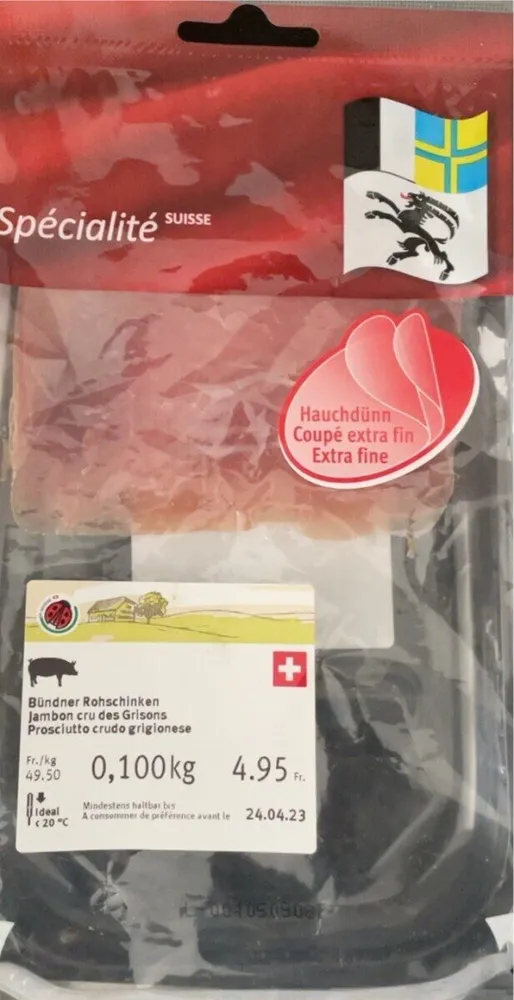 Jambon cru des grisons