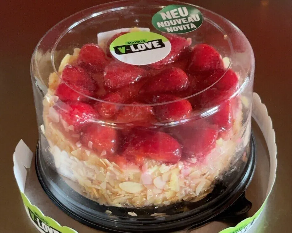 Vegane Erdbeertorte