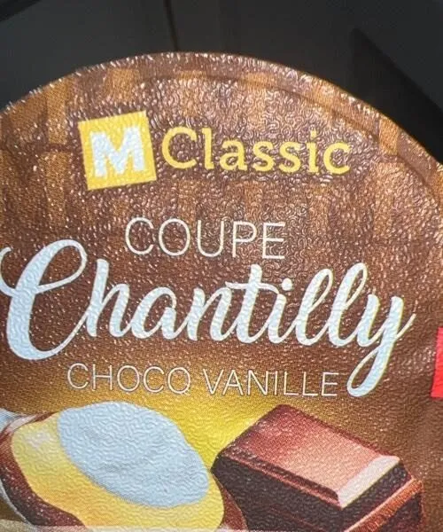Coupe chantilly chocolat vanille