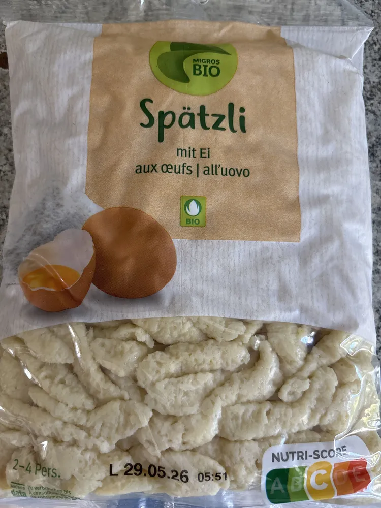 Spätzli mit Ei