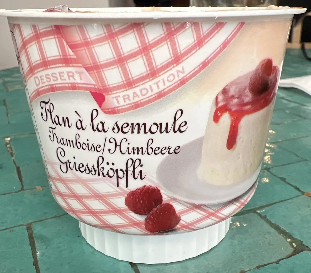 Flan à la Semoule Framboise / Grießköpfli Himbeere
