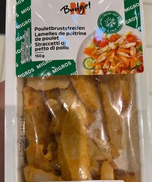 Lamelles de poitrine de poulet