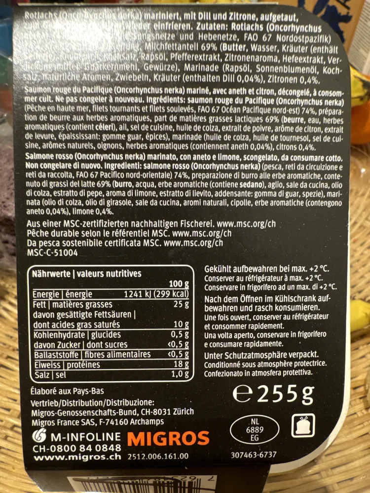 Filet de saumon sauvage