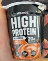 Hight protein pudding caramel
