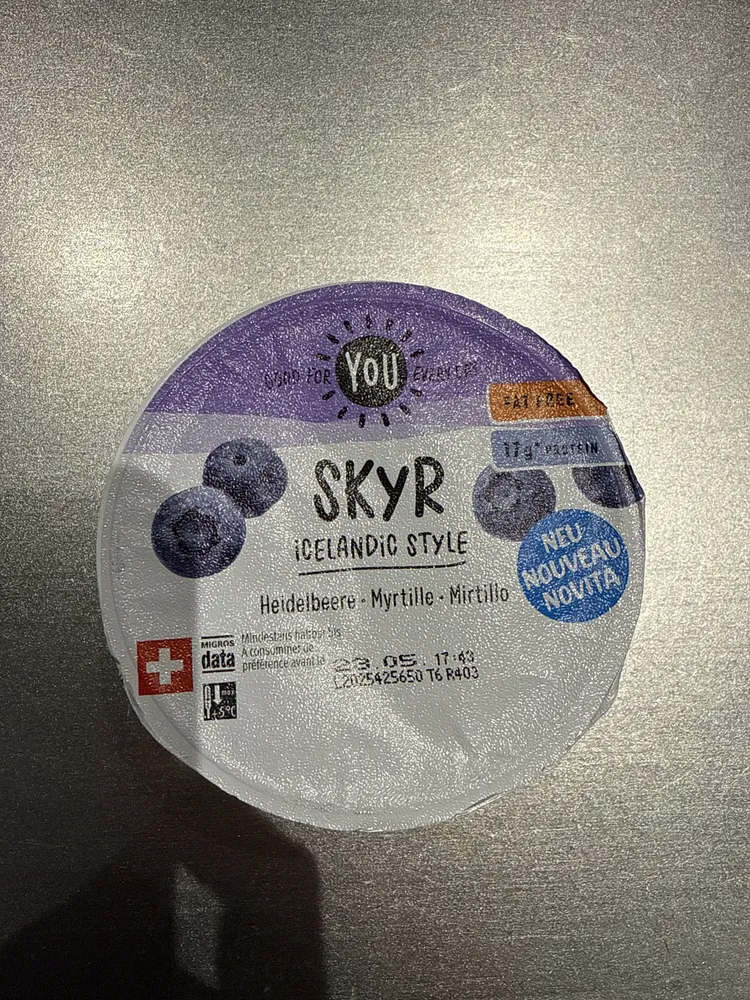 Skyr Heidelbeere
