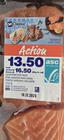 Atlantisches Lachsfilet Mit Haut