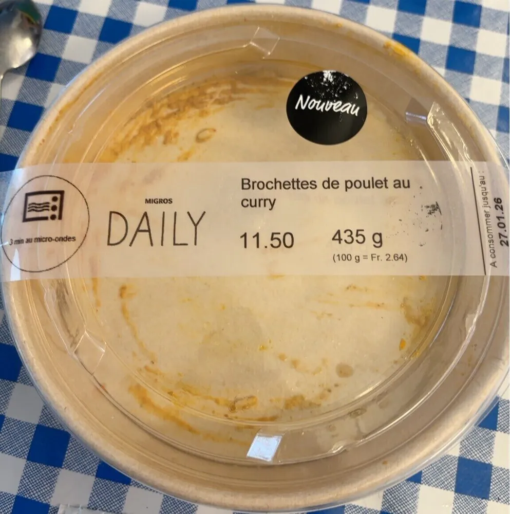 Brochettes De Poulet Au Curry