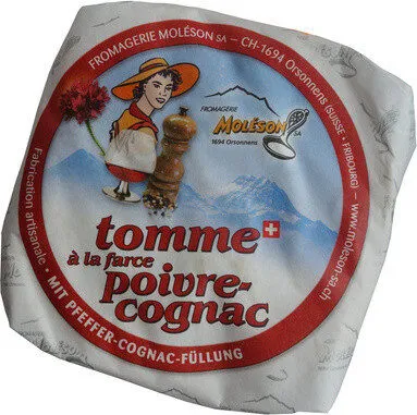 Tomme à la farce Poivre-Cognac.