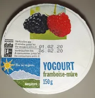 Yoghourt framboise mûre