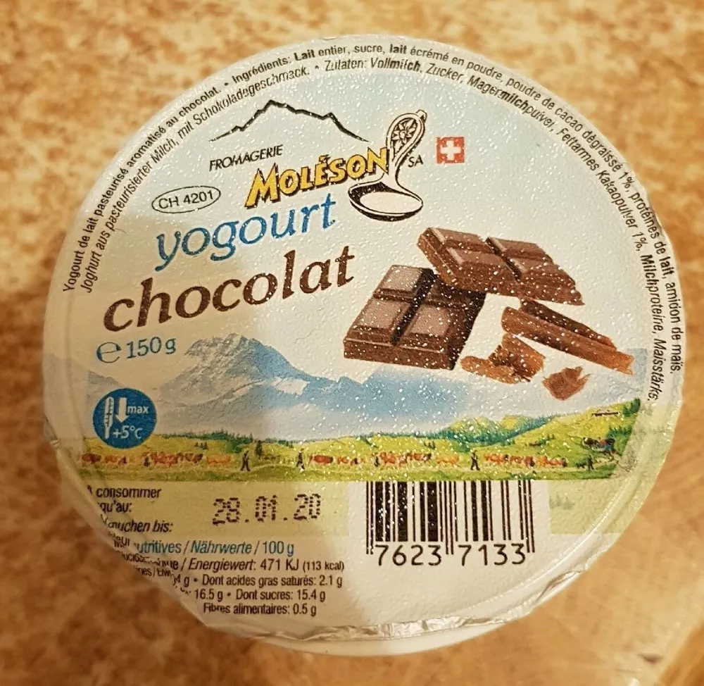 Yogourts chocolat