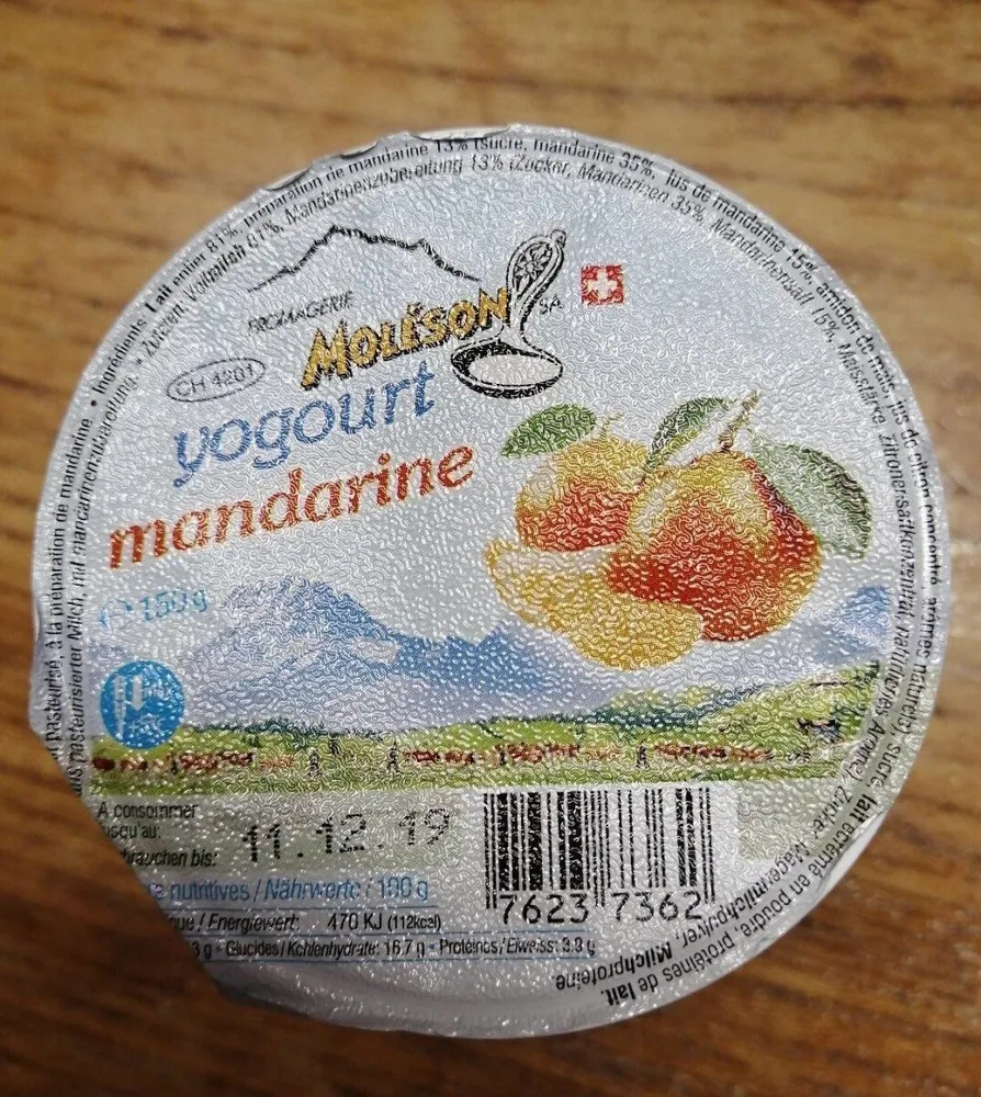 Yogourt mandarine