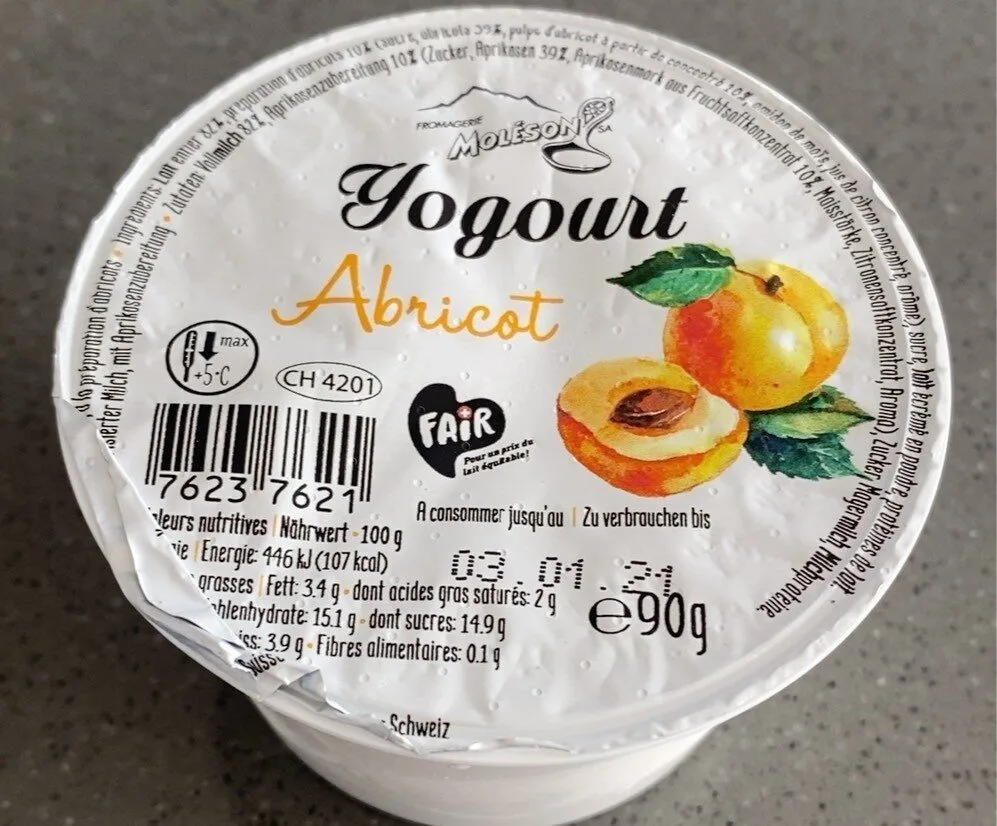 Yogourt abricot