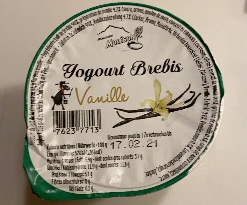 Togourt Brebis Vanille