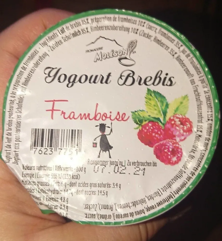Yogurt Brebis Framboise