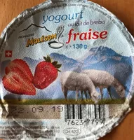 Yogourt au lait de brebis fraise