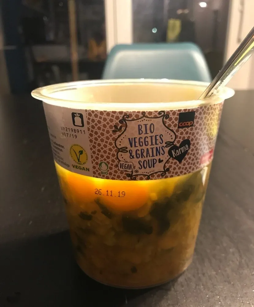 Bio veggies & grains soup