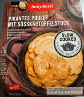 Poulet piquant et purée de patates douces