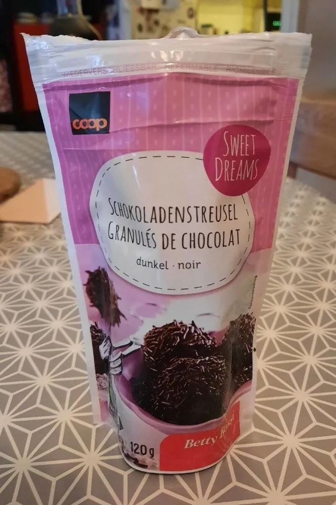 Vermicelles de chocolat noir