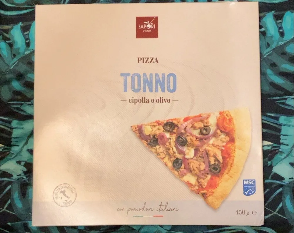 Pizza tonno cipolla e olive