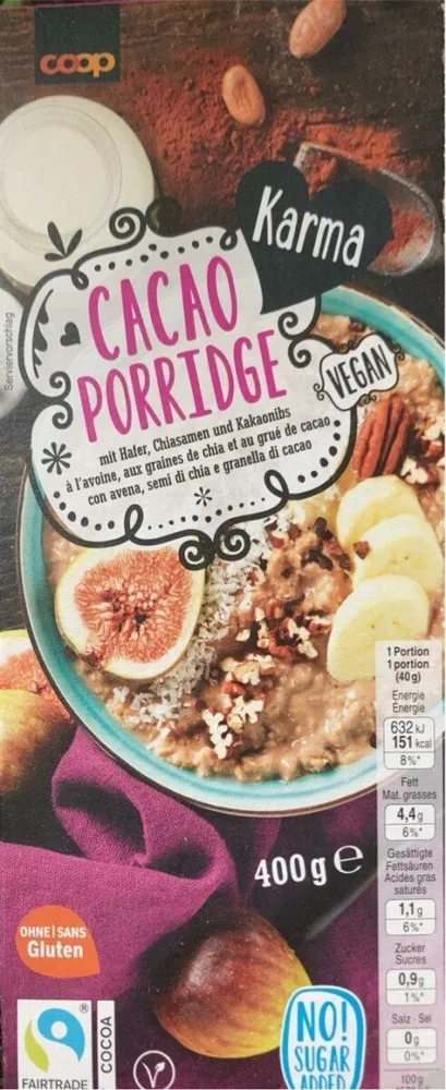 Cacao porridge