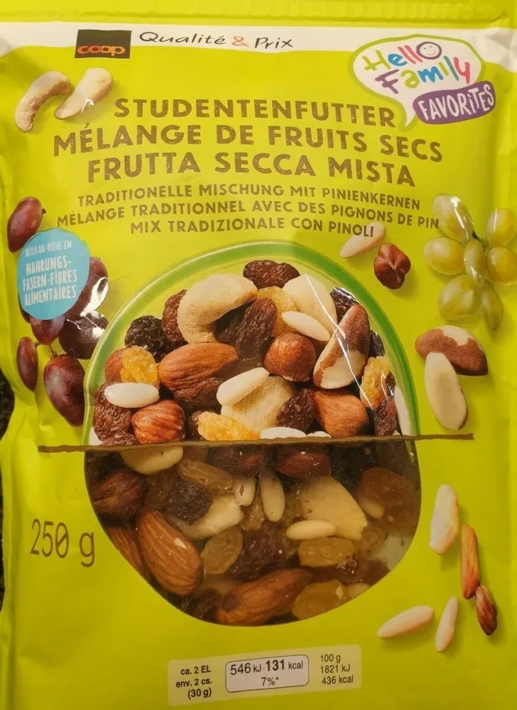 Mélange de fruits secs