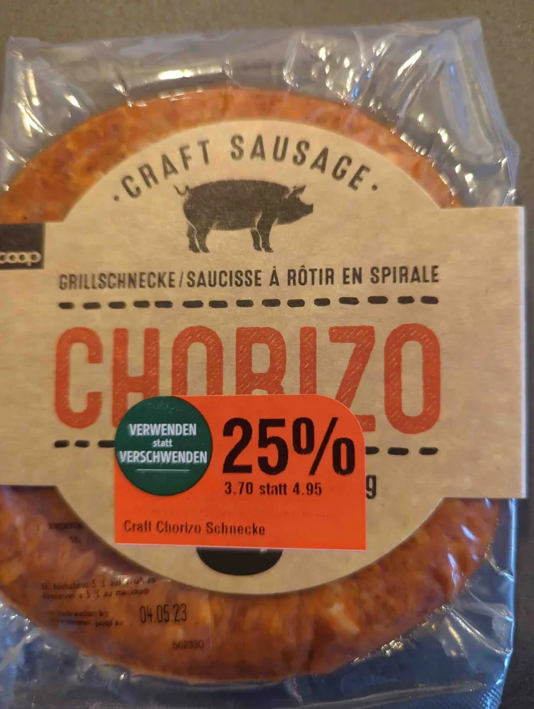 Grillschnecke Chorizo