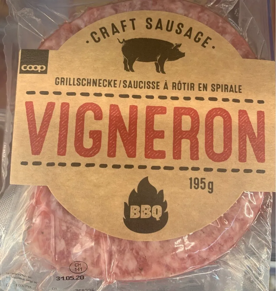 Saucisse à rotir en spirale