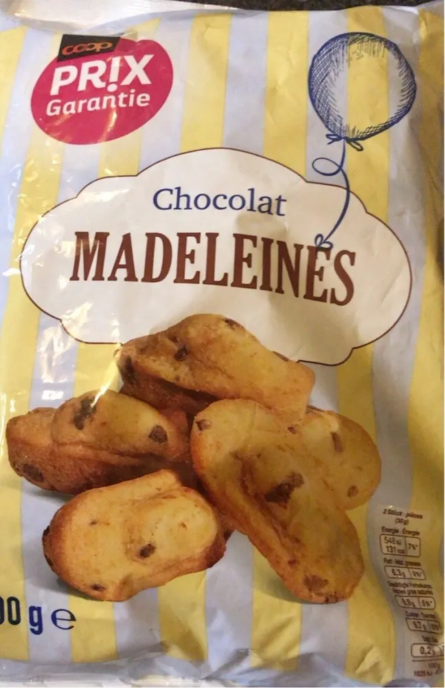 Madeleines au chocolat
