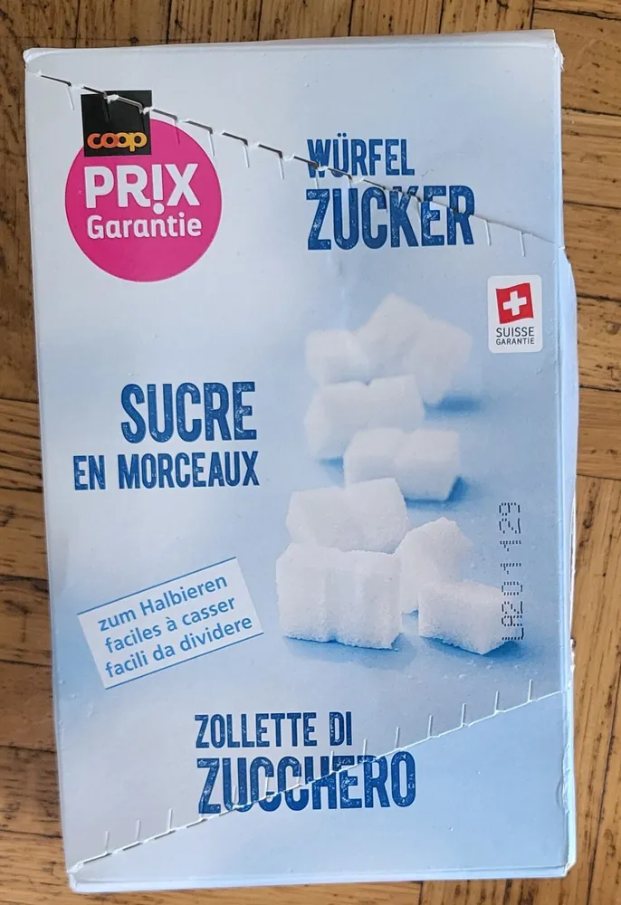 Sucre en morceaux