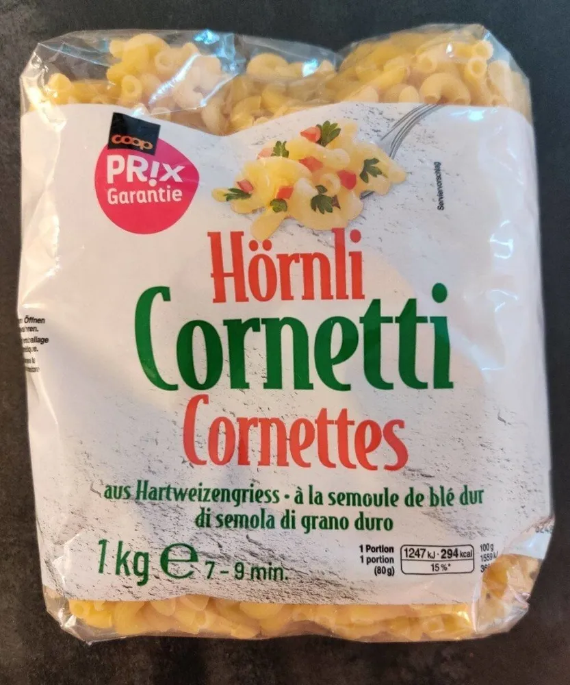 Hörnli Cornetti Cornettes