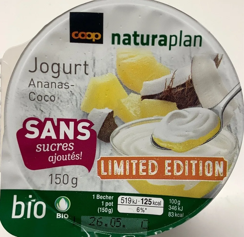 Yogourt Ananas-Coco