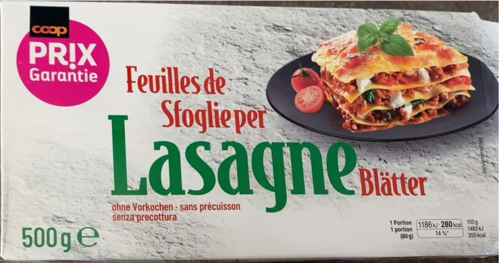 Feuille de lasagne