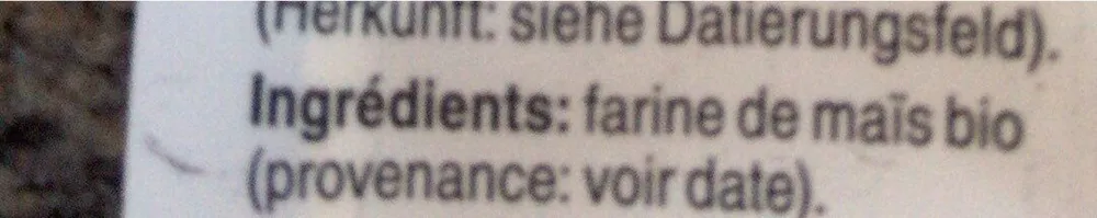 Farine de mais