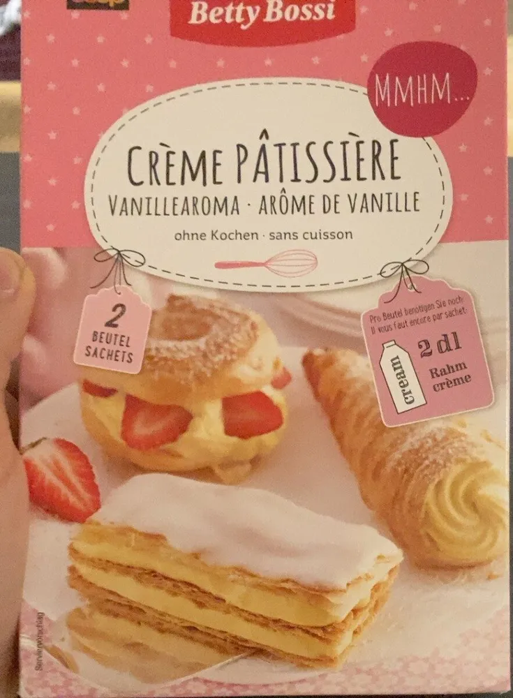Crème patissière arôme vanille