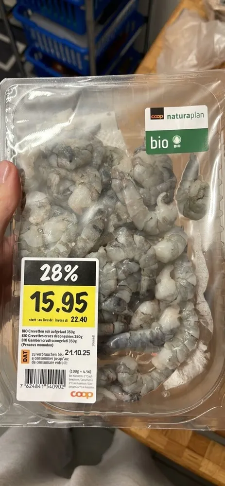 Crevettes crues