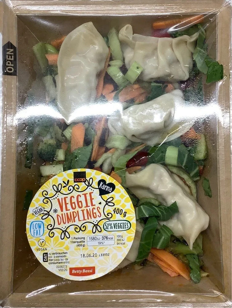 Veggie dumplings (ravioles farcies aux légumes)