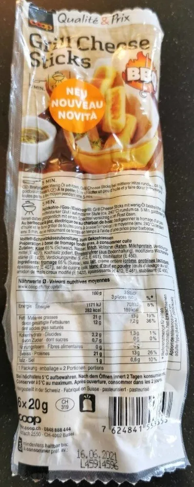 Grill Cheese Sticks