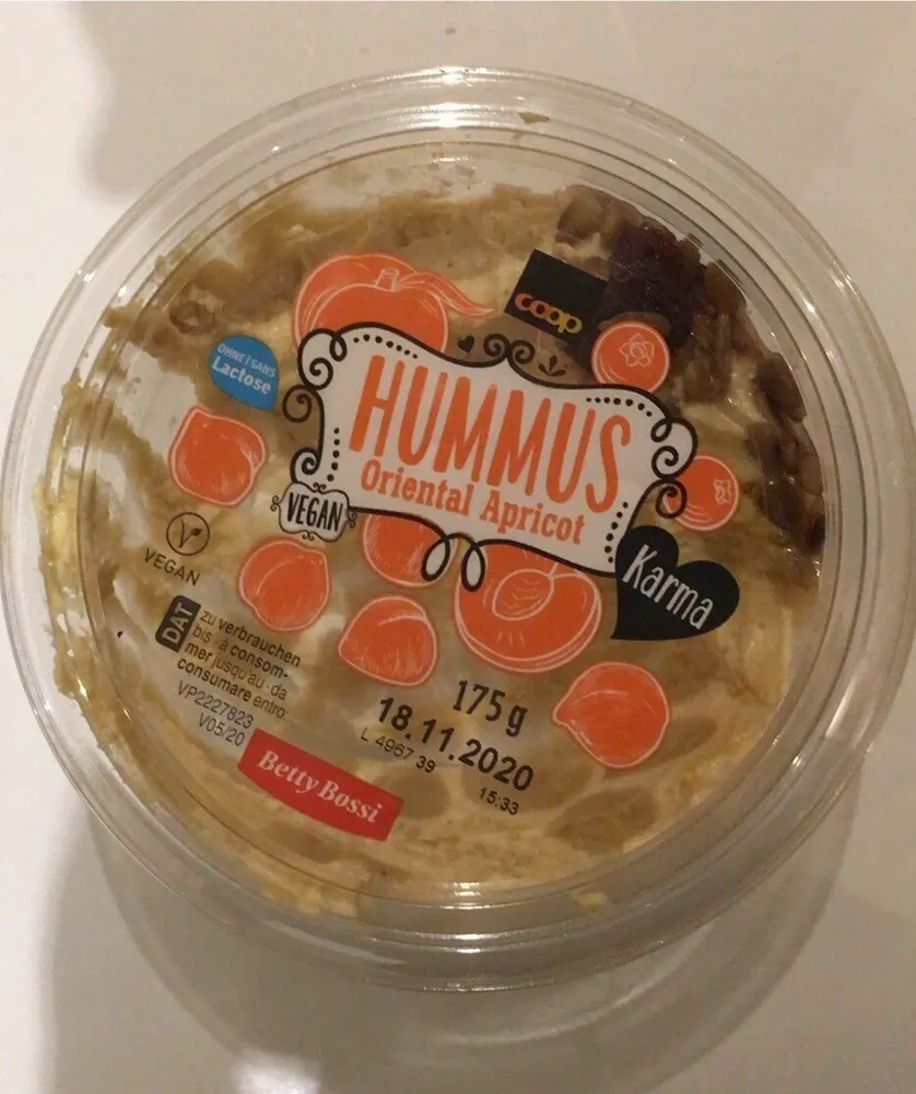 Hummus oriental abricot