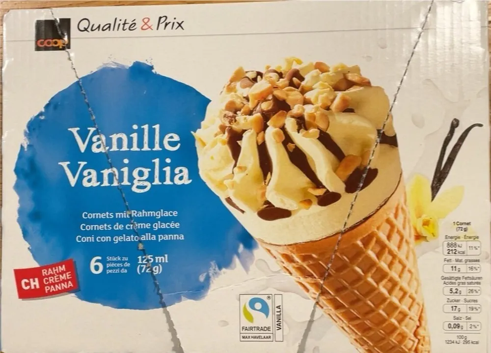 Cornet vanille