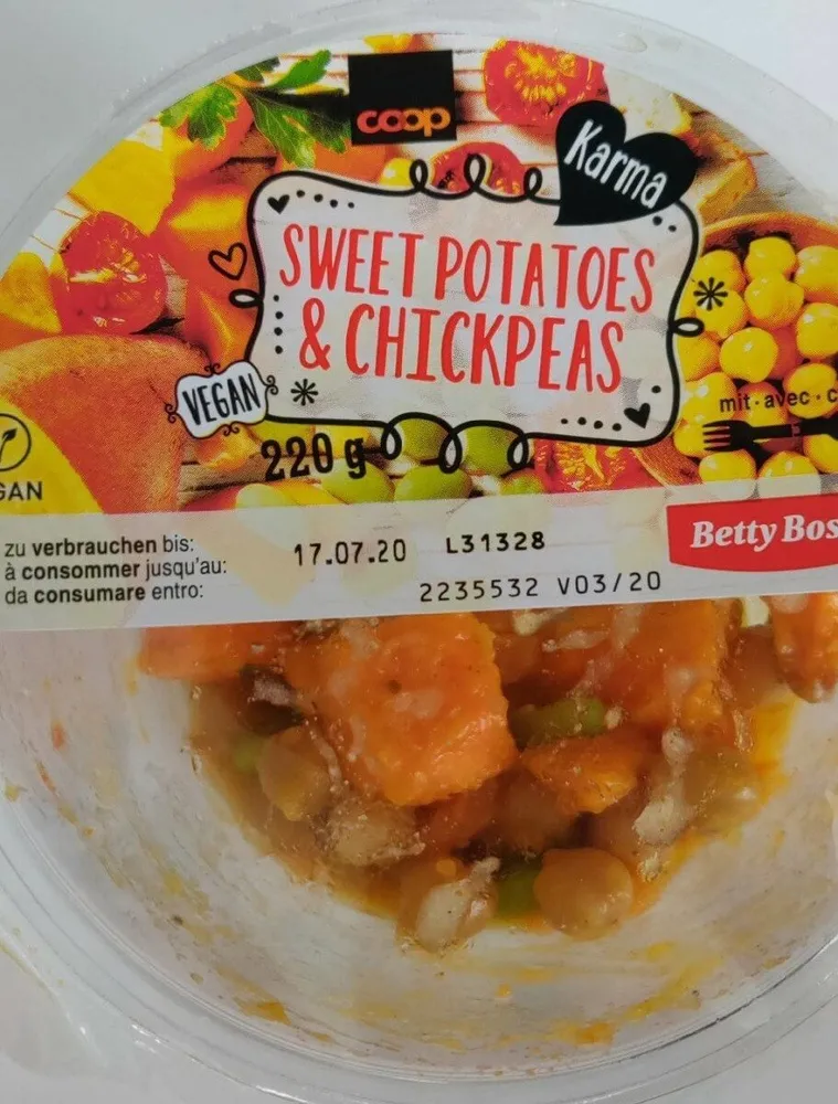 Sweet potatoes & chickpeas