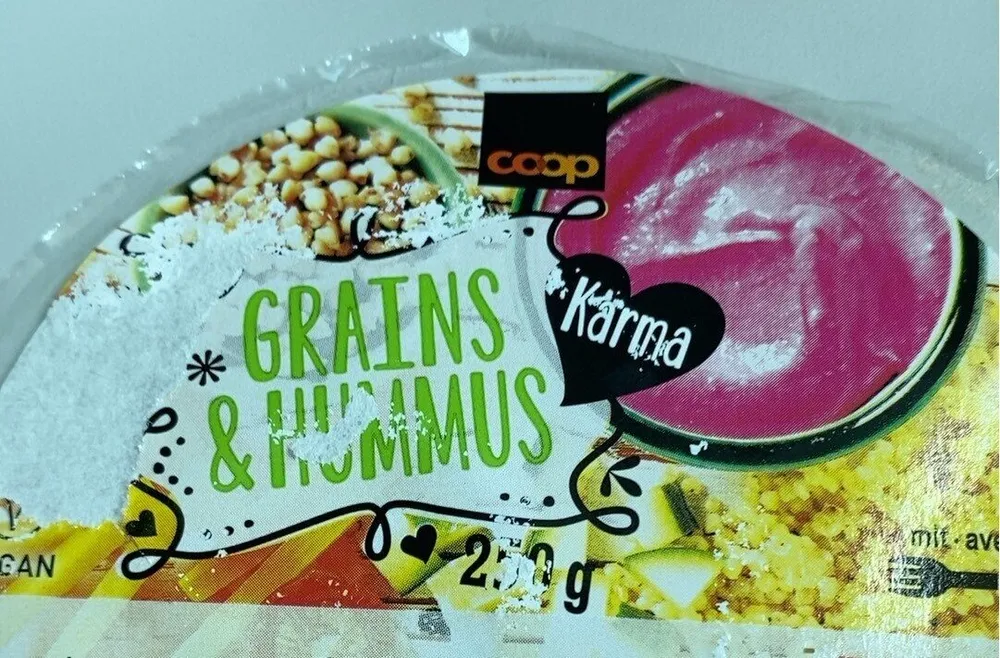 Grains and hummus