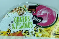 Grains and hummus