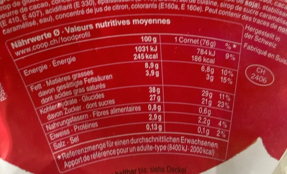 Cornet de crème glacée fraise